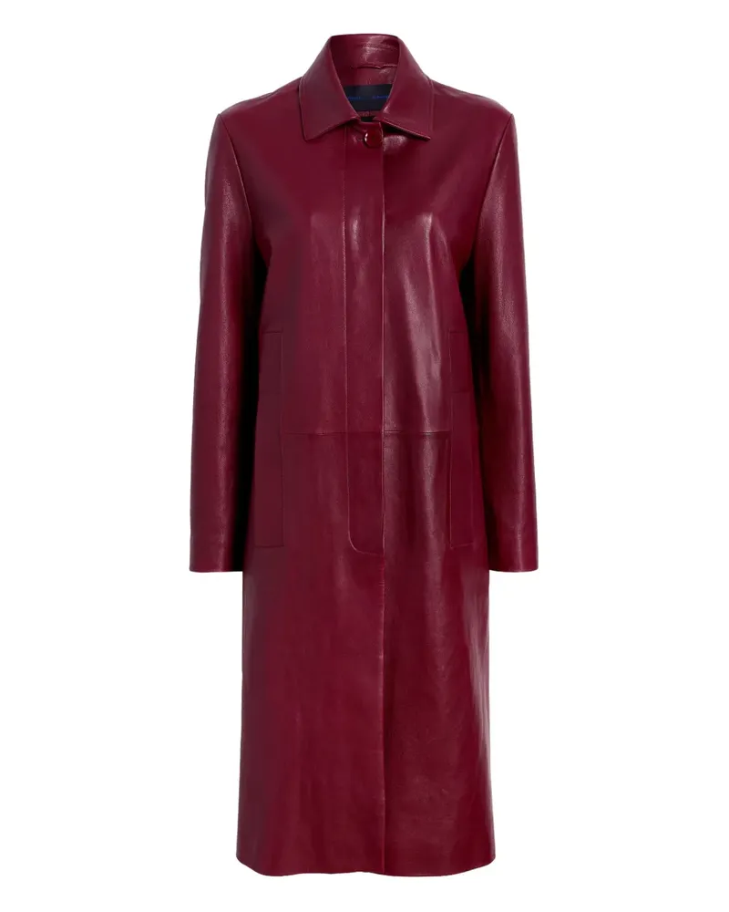 Proenza Schouler leather coat - Rot Rot