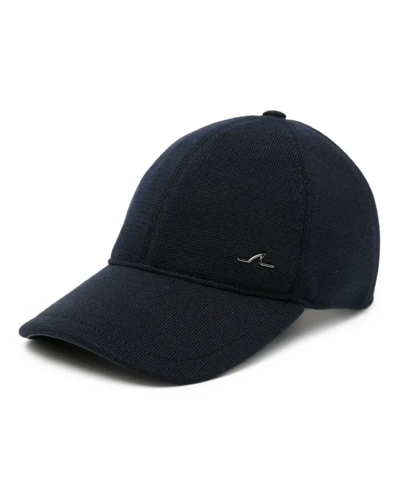 Paul & Shark Baseballkappe mit Logo-Schild - Blau Blau