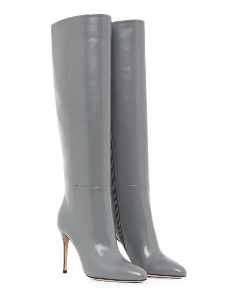 Giorgio Armani pointed-toe knee-high boots - Grau Grau