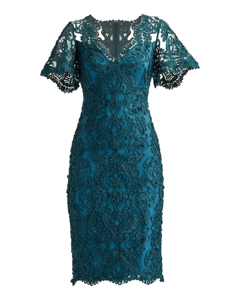 Tadashi Shoji Arnett v-neck lace dress - Blau Blau
