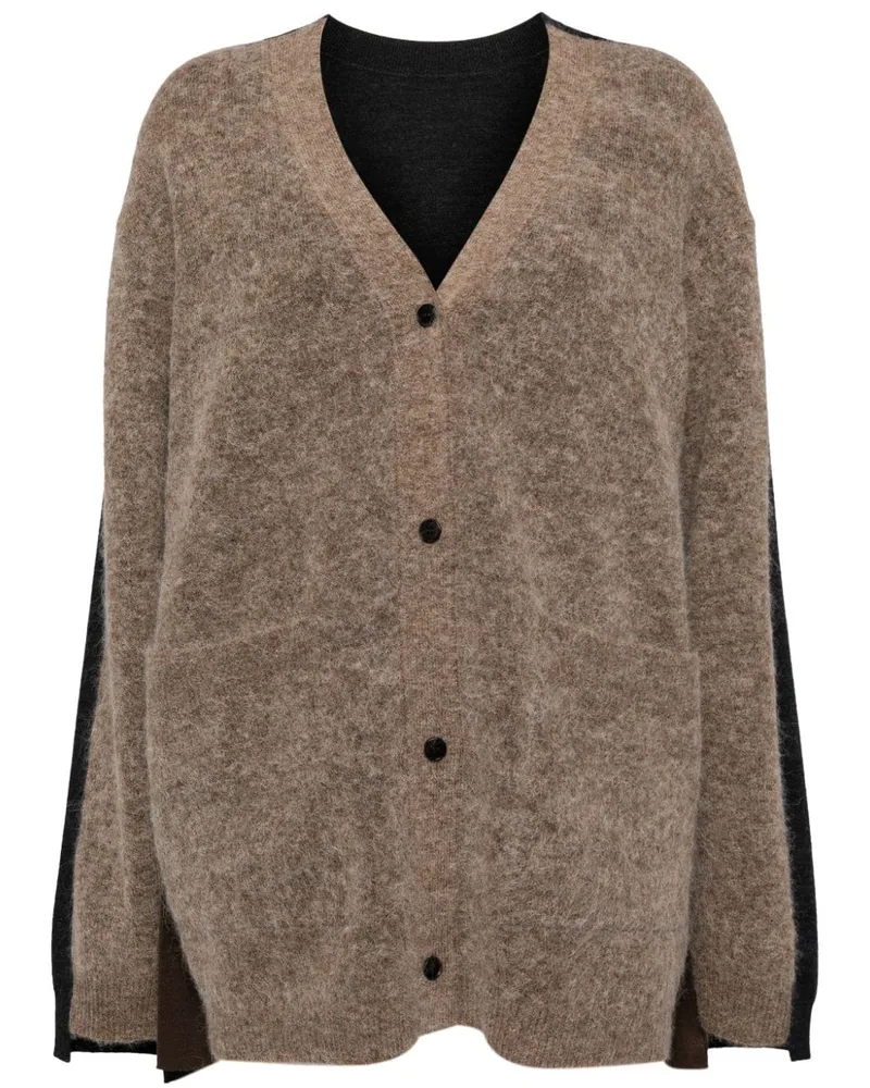 JNBY Cardigan in Colour-Block-Optik - Braun Braun