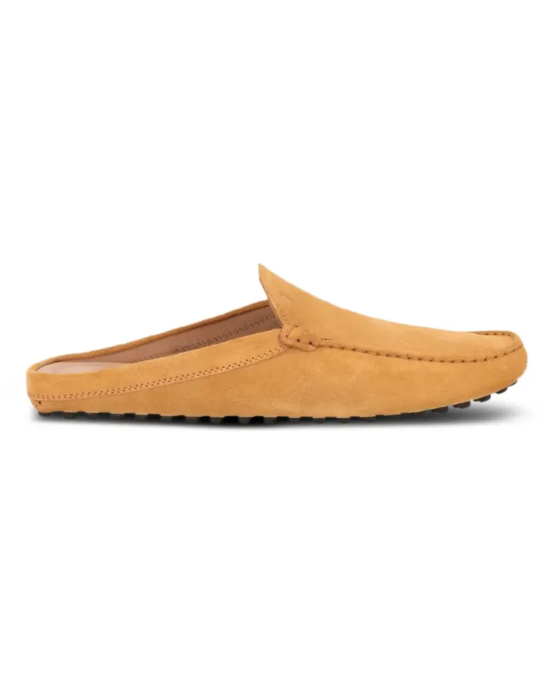 TOD'S Gommino Slipper aus Wildleder - Gelb Gelb