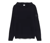 Gestrickter Hoodie - Blau