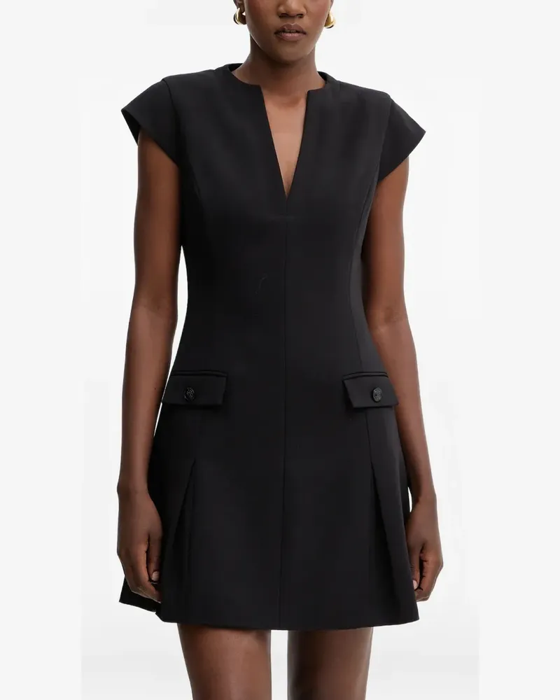 Guess V-neck mini dress - Schwarz Schwarz