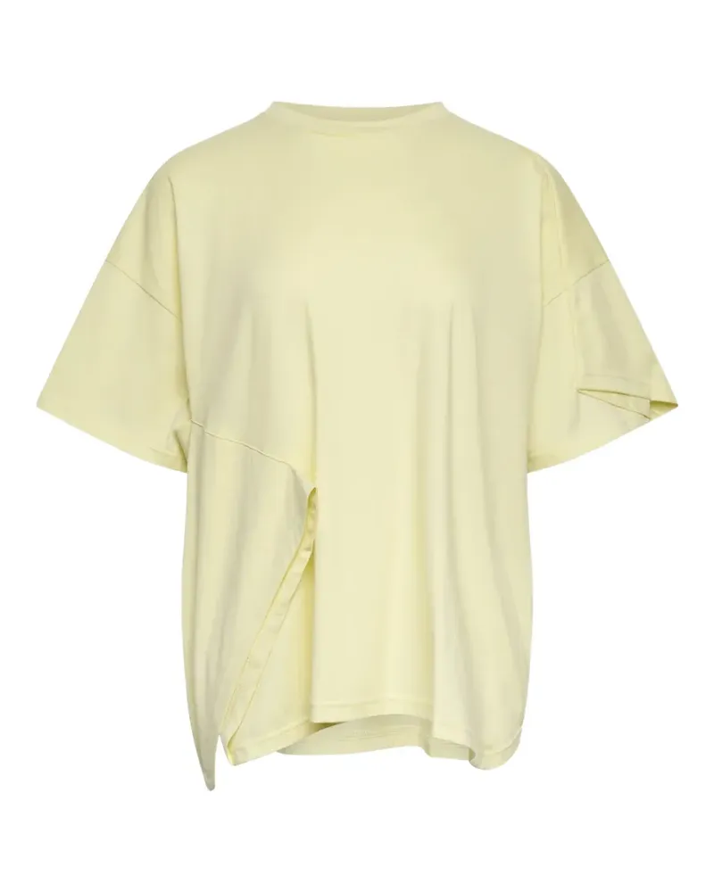 ENFÖLD folded-detail T-shirt - Gelb Gelb