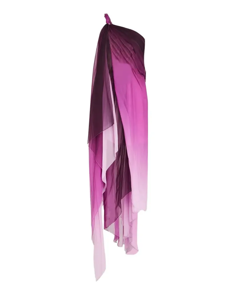 Oscar de la Renta one-shoulder dégradé maxi gown - Violett Violett