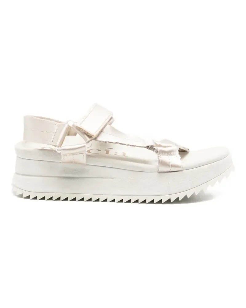 Pedro Garcia touch-strap platform sandals - Nude Nude