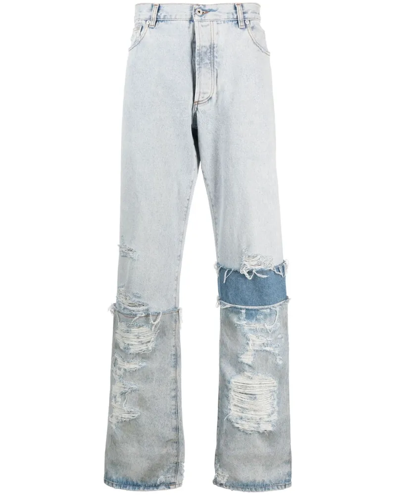 Heron Preston Jeans mit Kontrasteinsätzen - Blau Blau