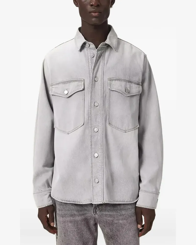 AllSaints Albin denim shirt - Grau Grau