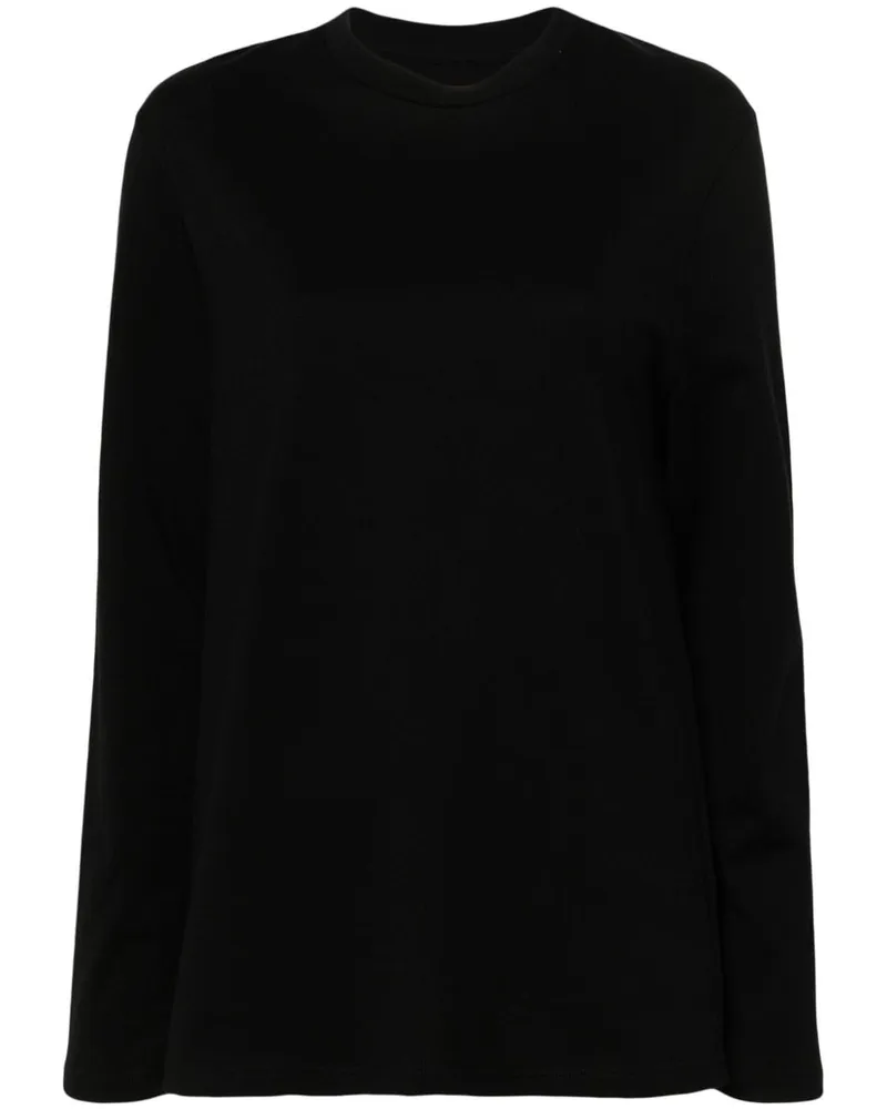 Jil Sander T-Shirt mit Logo-Print - Schwarz Schwarz