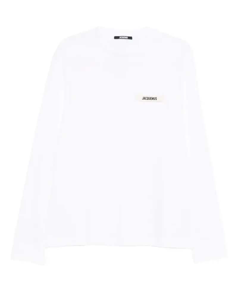 Jacquemus The Gros Grain Langarmshirt - Weiß Weiß