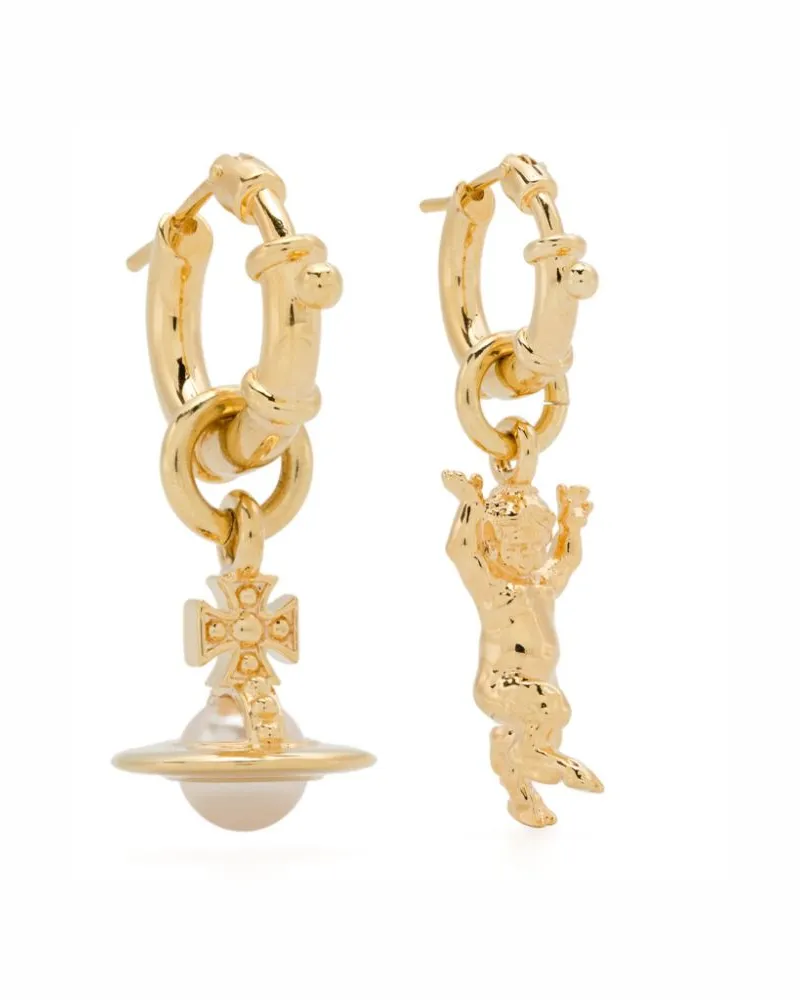 Vivienne Westwood Anglo Pearl Ohrringe - Gold Gold