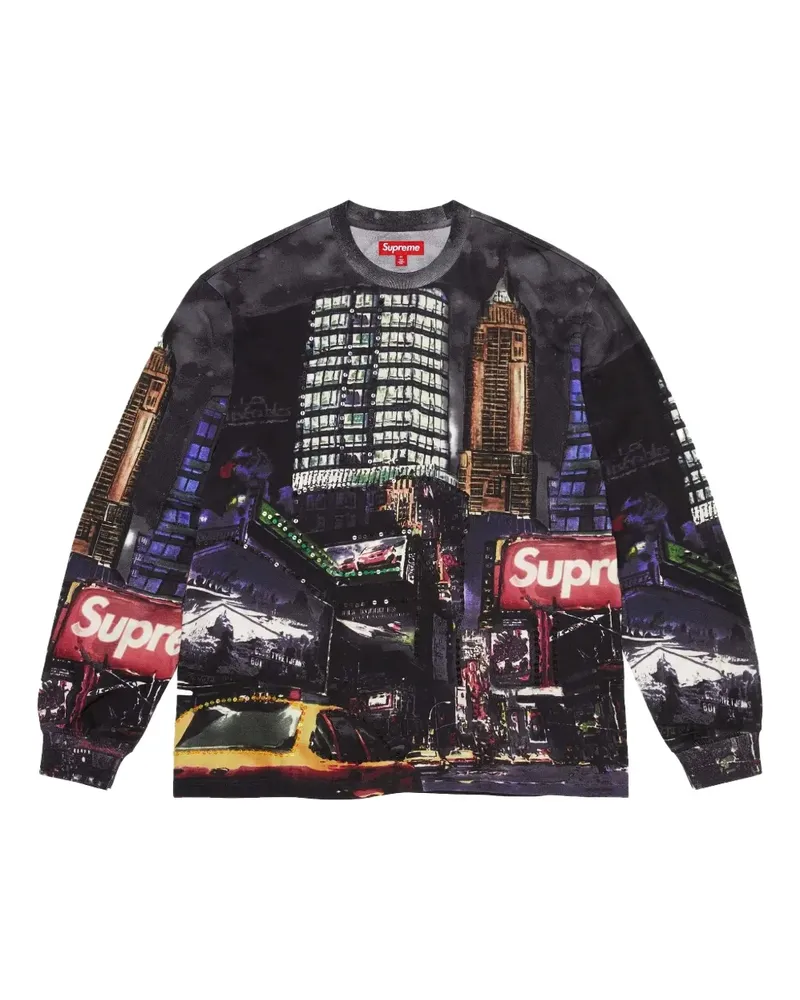 Supreme Being Skyline "Black" Oberteil mit Pailletten - Schwarz Schwarz