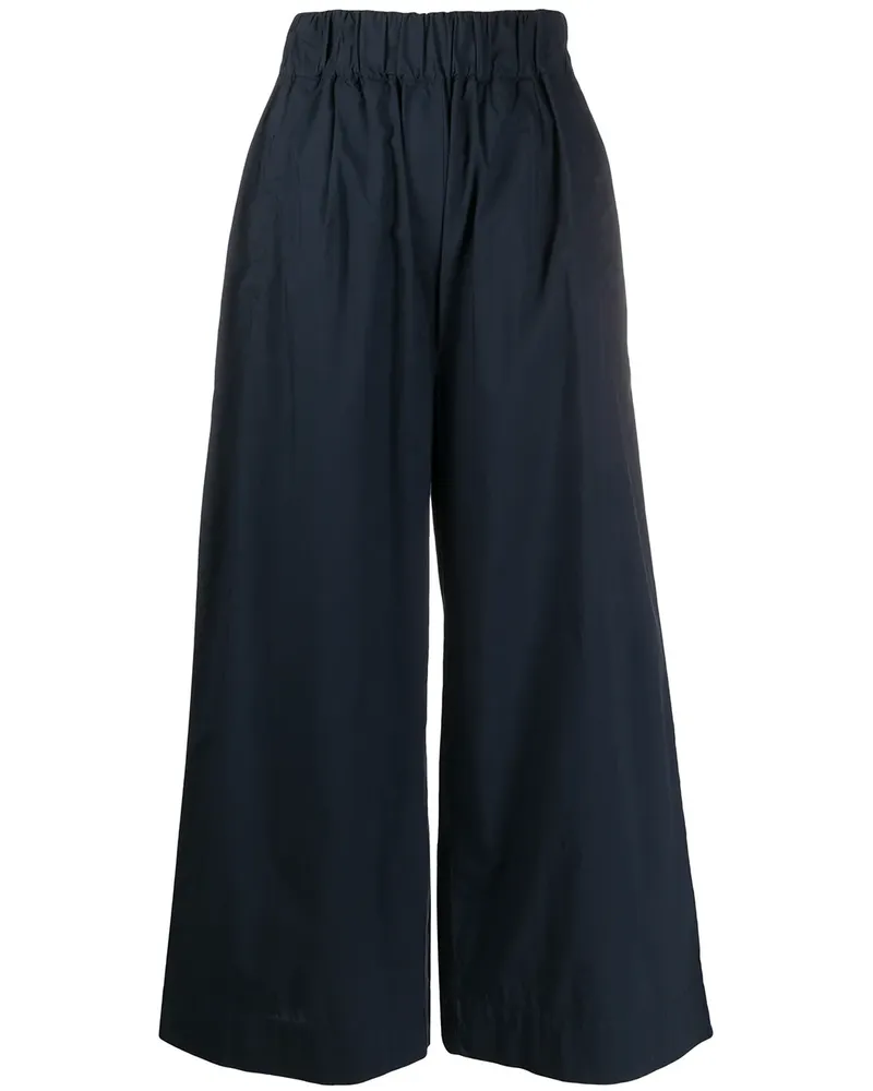 Woolrich Cropped-Hose mit weitem Bein - Blau Blau