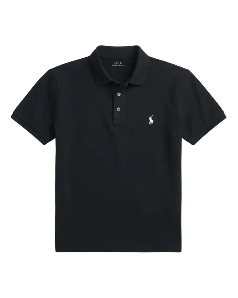 Ralph Lauren logo-embroidered polo shirt - Schwarz Schwarz
