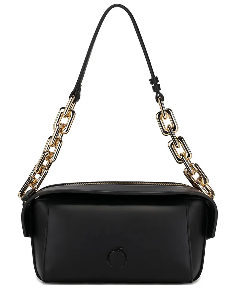 Trussardi Schultertasche aus Leder - Schwarz Schwarz