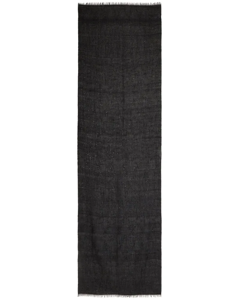 Brunello Cucinelli Schal mit Pailletten - Schwarz Schwarz