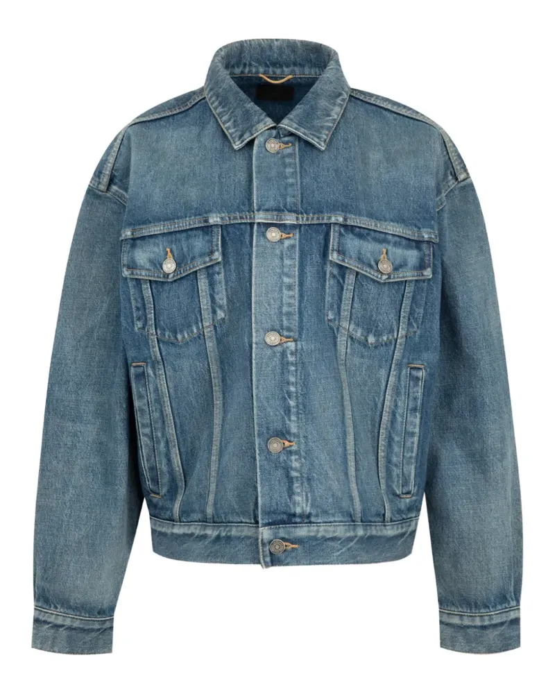 Saint Laurent 70s Trucker Jeansjacke - Blau Blau