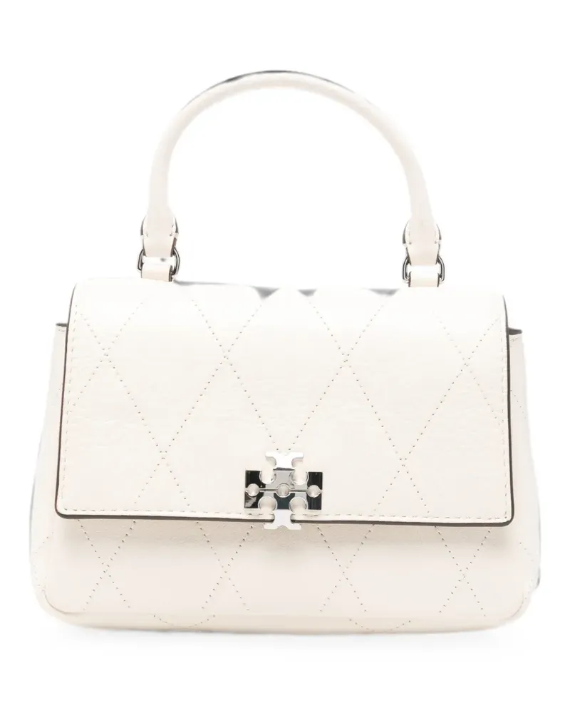 Tory Burch Charlie quilted mini bag - Nude Nude