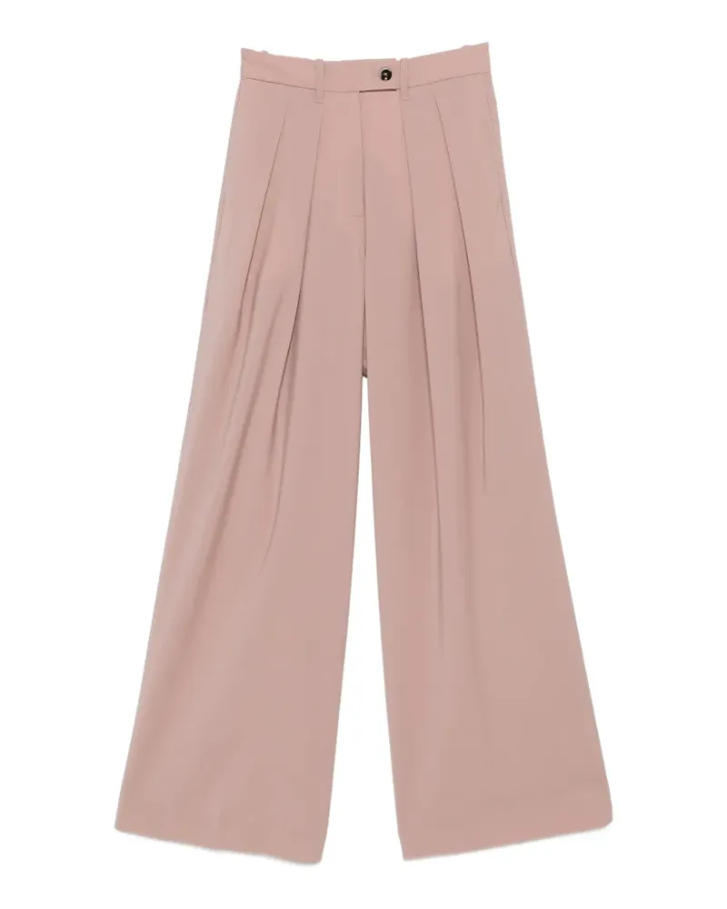 nine:inthe:morning Plissierte Palazzohose - Rosa Rosa