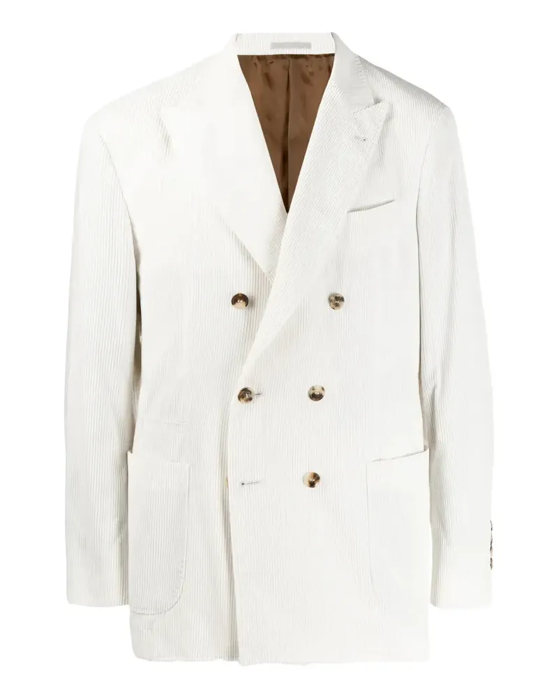 Brunello Cucinelli double-breasted blazer - Nude Nude