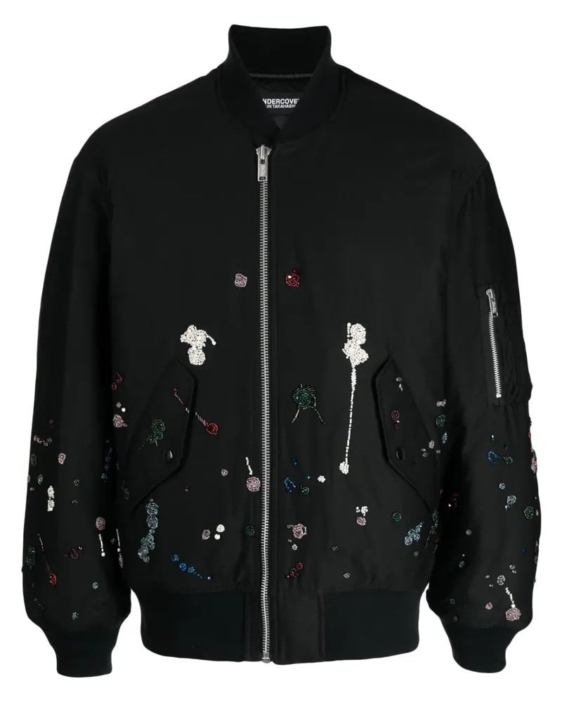 Undercover Bomberjacke mit Strass - Schwarz Schwarz