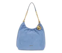 Lillie Schultertasche mit Kette - Blau