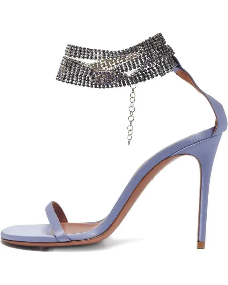 Amina Muaddi crystal-embellishment sandals - Violett Violett