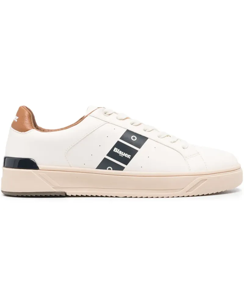 Blauer Sneakers mit Logo-Print - Nude Nude