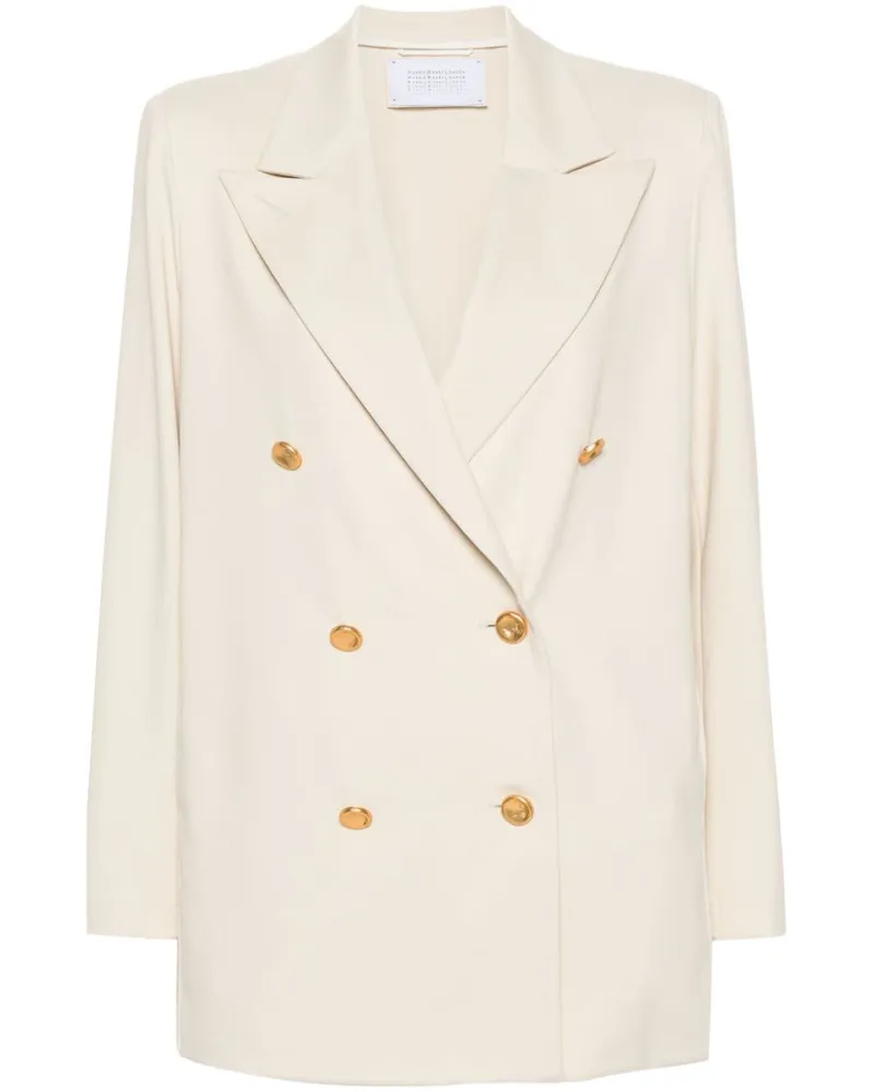 Harris Wharf London Doppelreihiger Blazer Nude