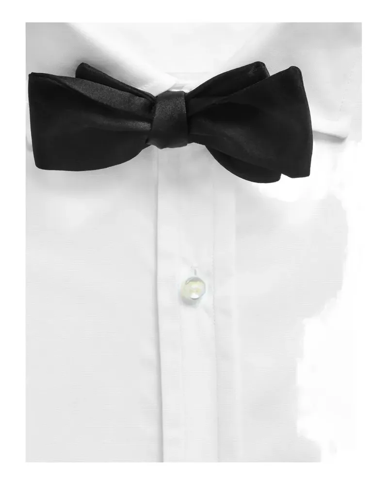 Ralph Lauren Fliege mit Satin-Effekt - Schwarz Schwarz