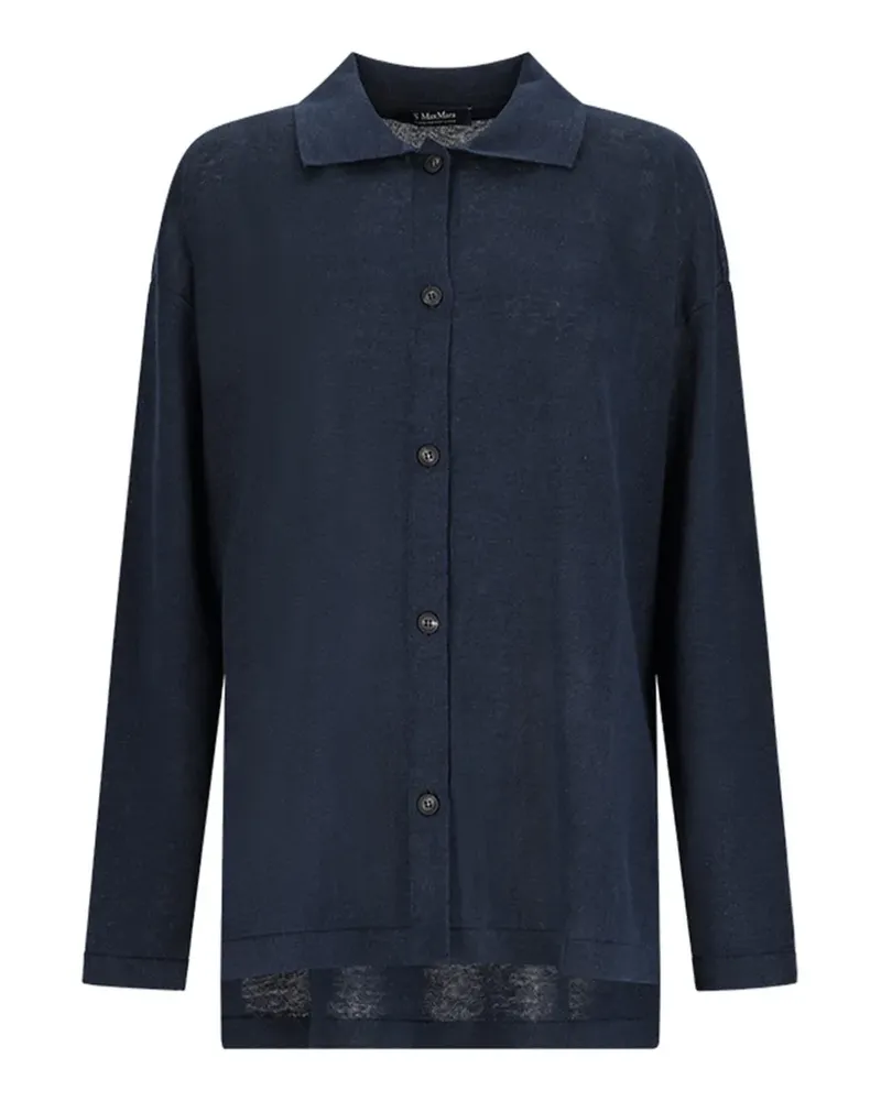 Max Mara Max Mara collared buttoned cardigan - Blau Blau
