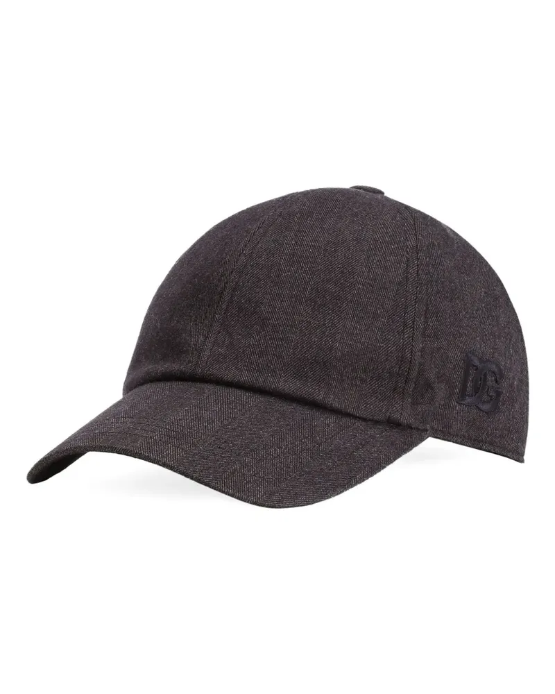 Dolce & Gabbana Baseballkappe mit Logo-Stickerei - Blau Blau