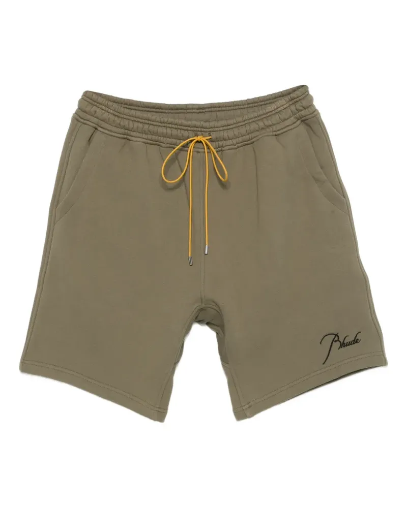 RHUDE Classique Shorts mit Kordelzug - Grün Grün