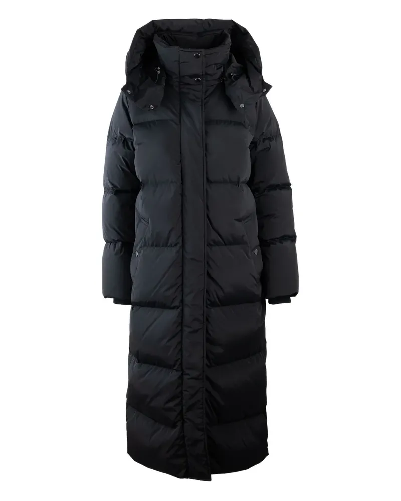 Woolrich Gefütterter Kapuzenmantel - Schwarz Schwarz