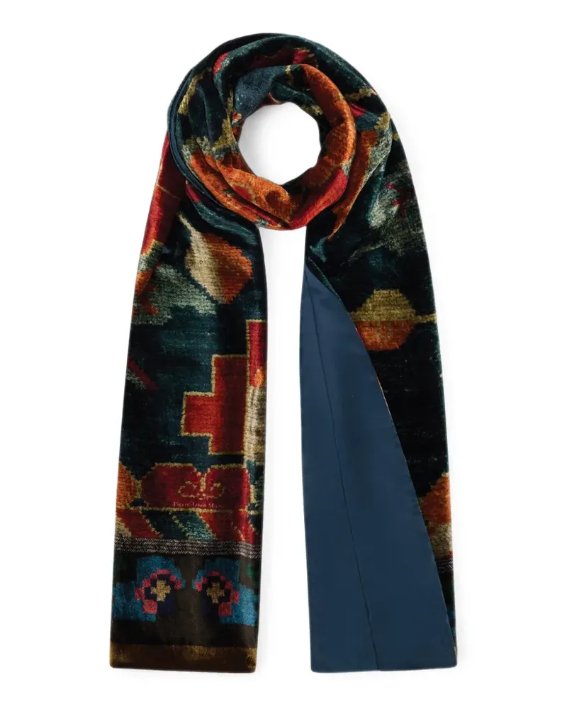 Pierre-Louis Mascia Schal mit geometrischem Print - Blau Blau