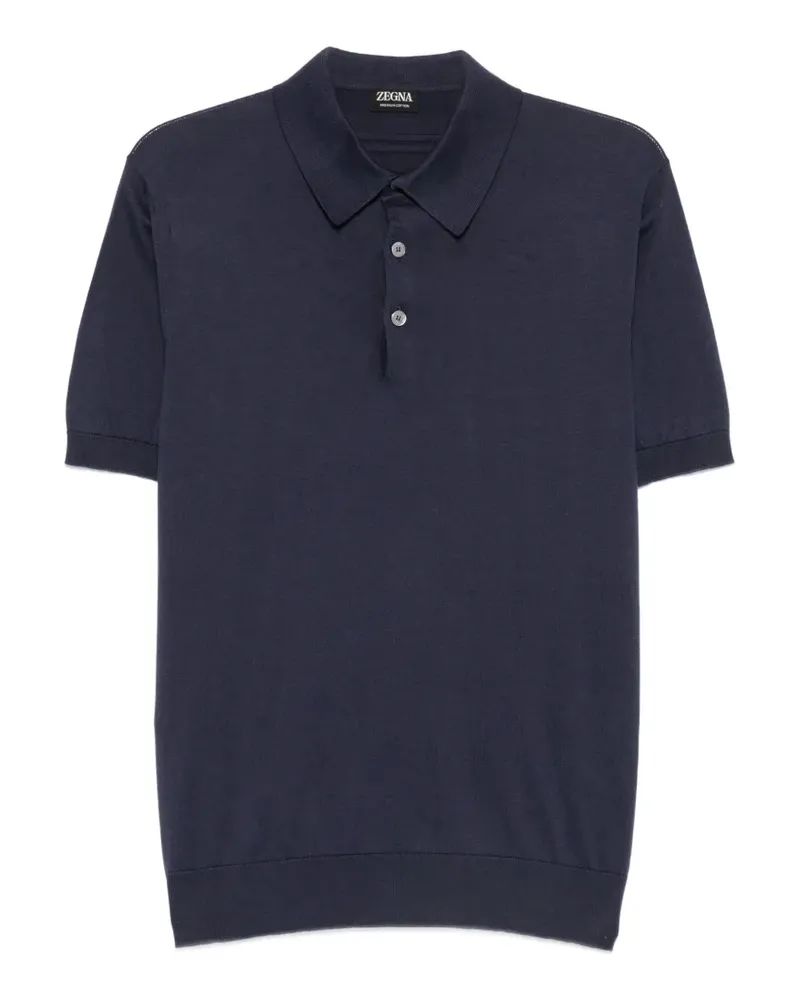 Ermenegildo Zegna Poloshirt mit kurzen Ärmeln - Blau Blau