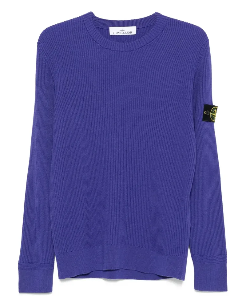 Stone Island Gerippter Pullover - Violett Violett