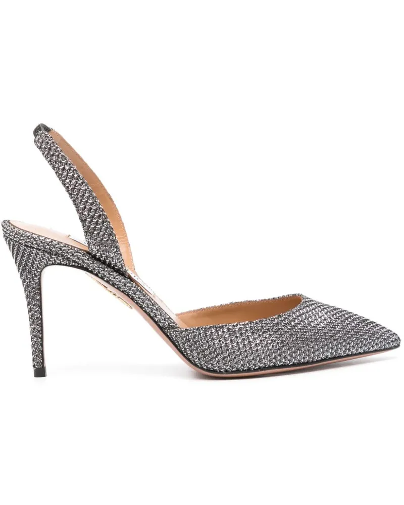 Aquazzura So Nude Pump Pumps 85mm - Silber Silber
