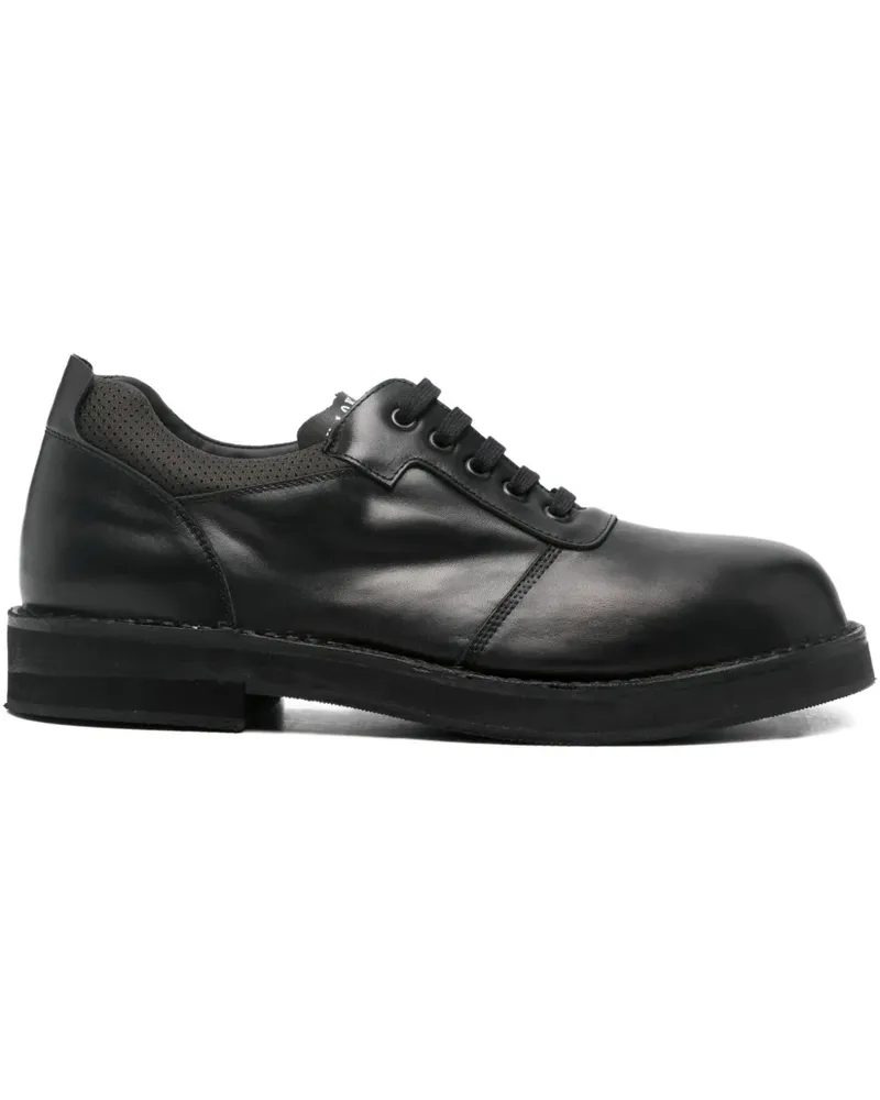 GR10K Asphalt Derby-Schuhe - Schwarz Schwarz