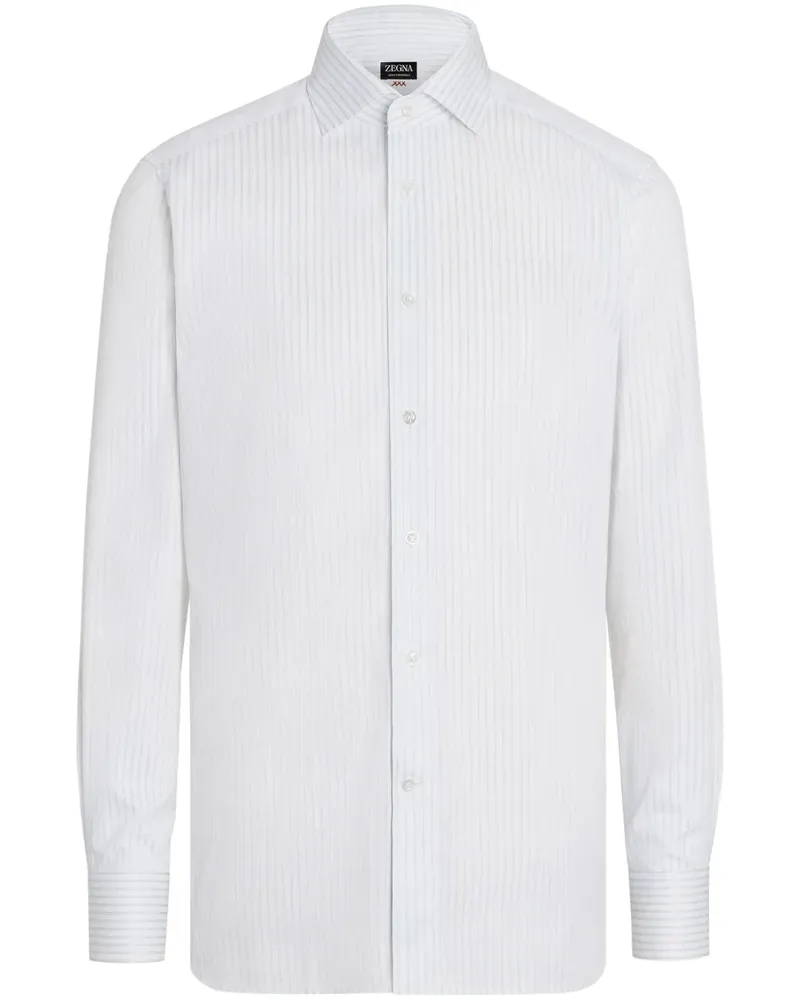 Ermenegildo Zegna Structured Centoventimila Hemd - Weiß Weiß