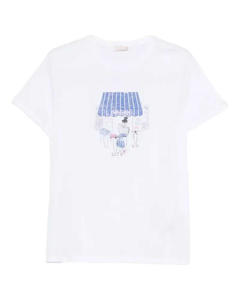 Liu Jo print-detail T-shirt - Weiß Weiß