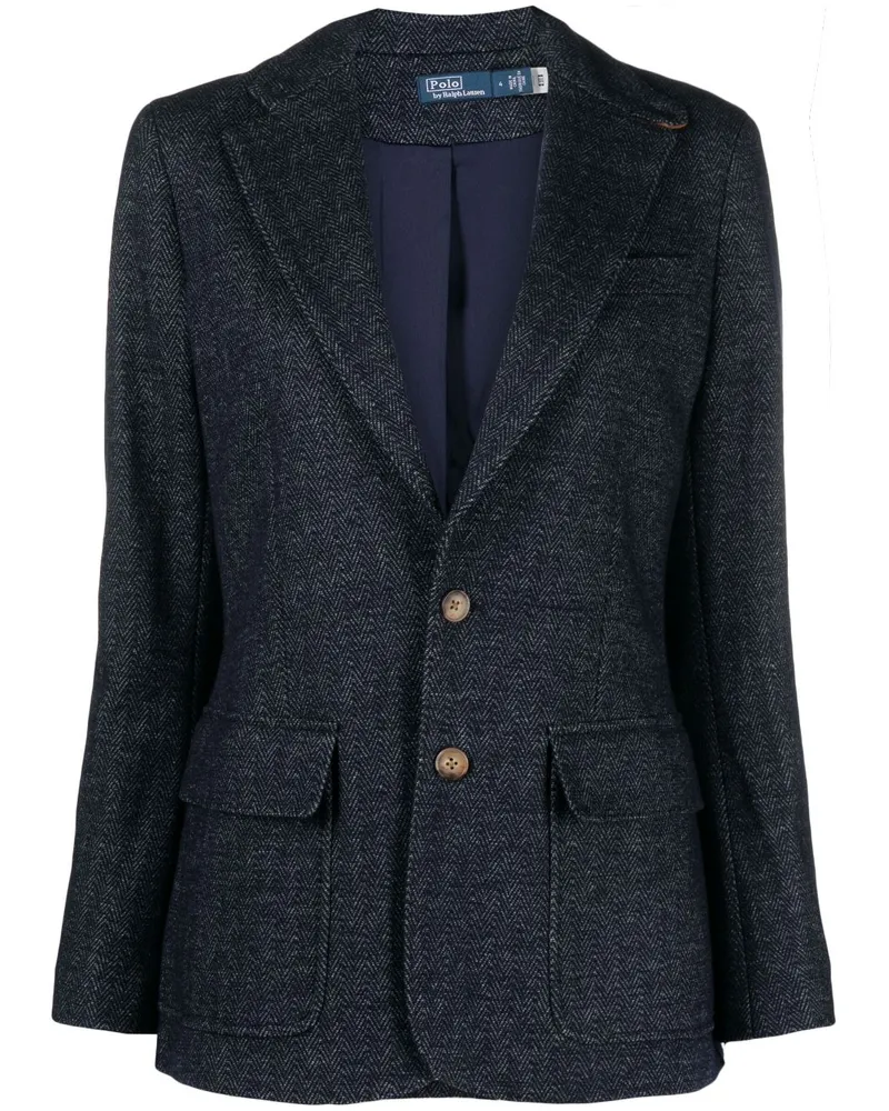 Ralph Lauren Blazer mit steigendem Revers - Blau Blau