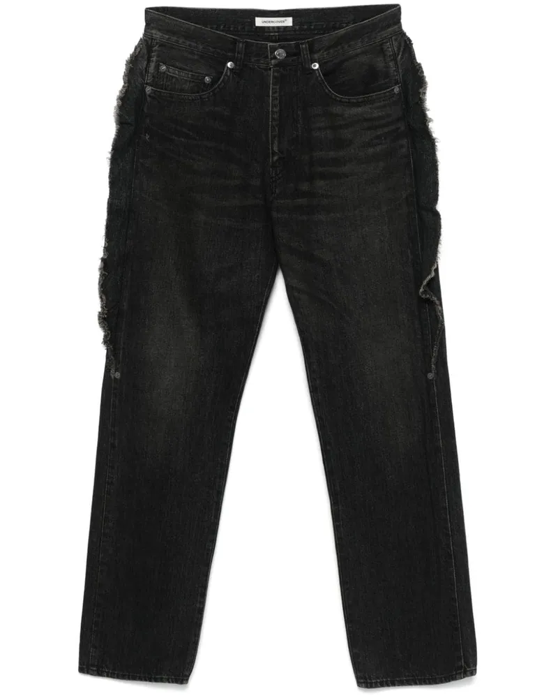Undercover Ausgefranste Jeans - Schwarz Schwarz