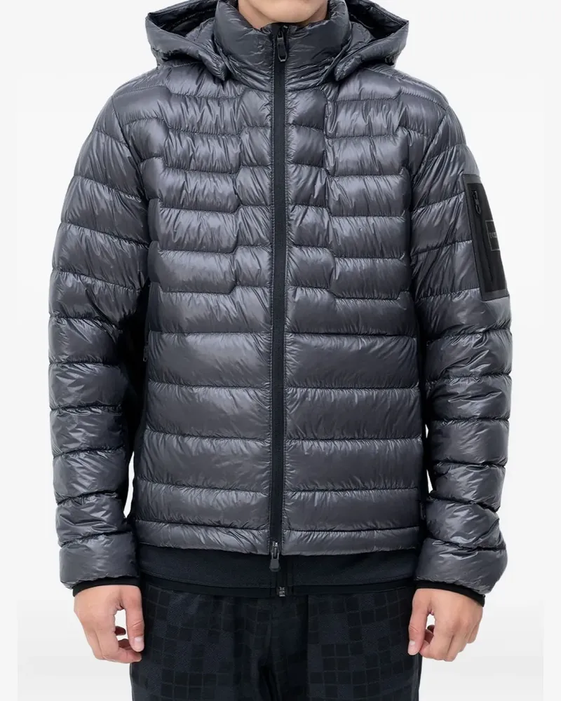 HUGO BOSS Gesteppte Kapuzenjacke - Grau Grau