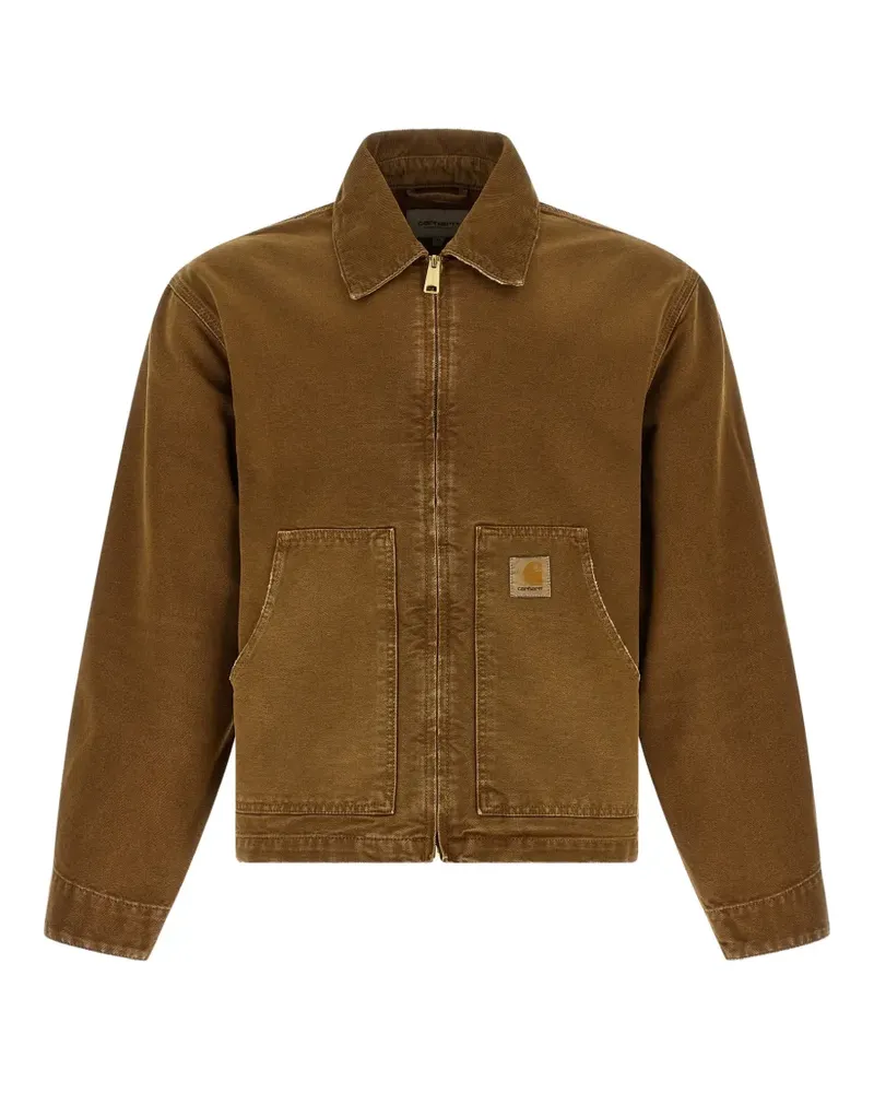 Carhartt WIP corduroy-collar canvas jacket - Braun Braun