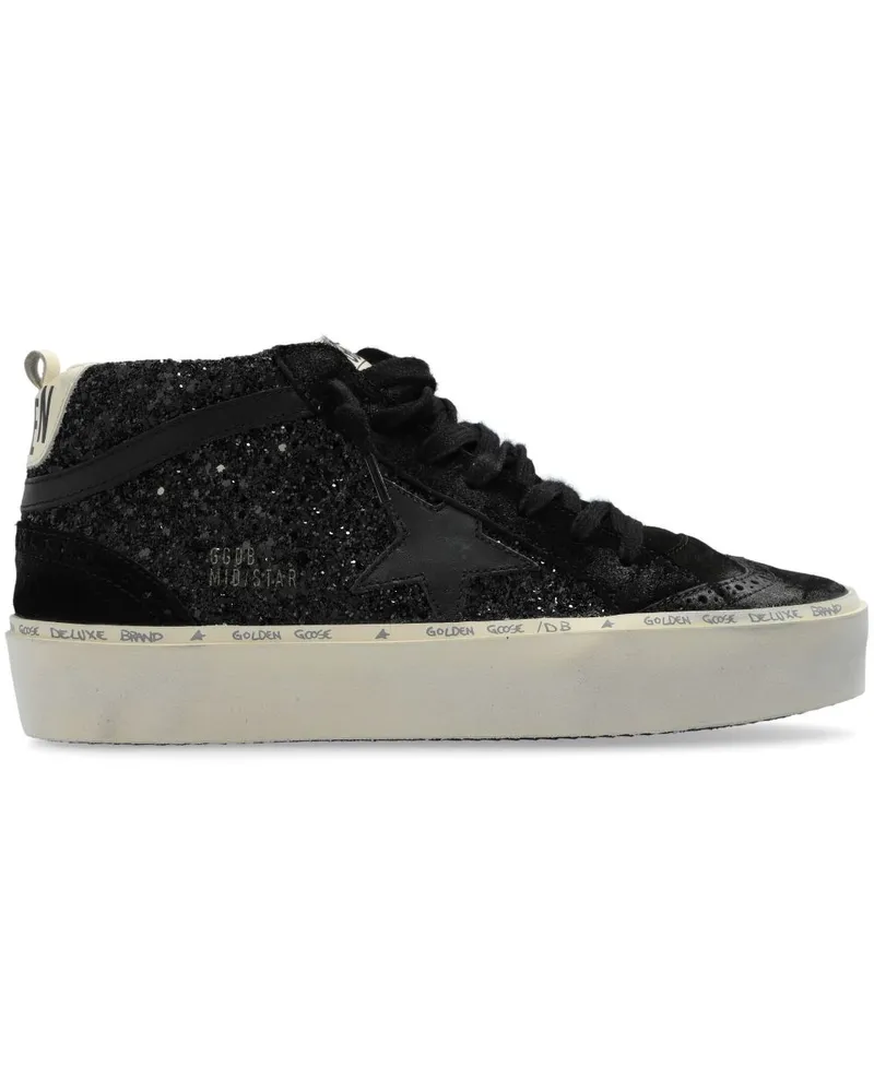 Golden Goose Mid Star High-Top-Sneakers - Schwarz Schwarz