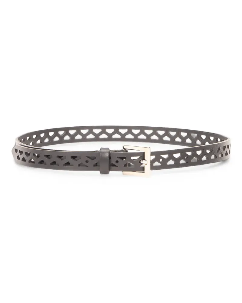 Alberta Ferretti cut-out leather belt - Schwarz Schwarz