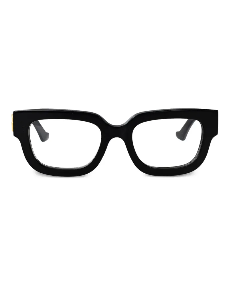 Gucci Double G square-frame glasses - Schwarz Schwarz