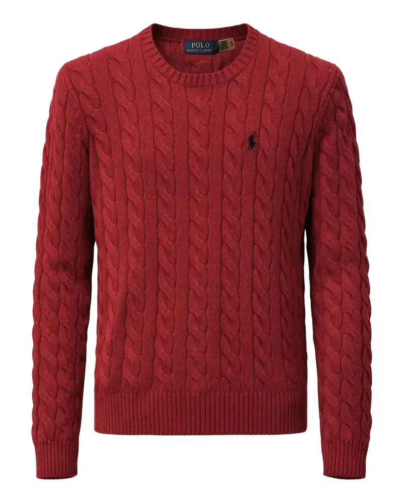 Ralph Lauren Pullover mit Zopfmuster - Rot Rot